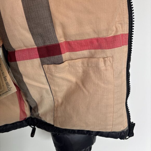 Burberry Men's Duck Down Quilted Puffer Black Jacket Size Large - Picture 9 of 11